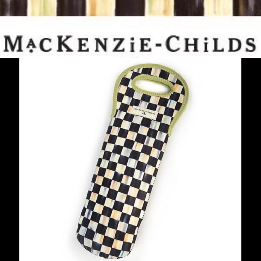 MacKenzie-Childs Courtly Check Wine Tote free shipping included NWT